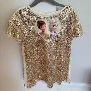 H&M Disney Frozen girls sequin dress 4T